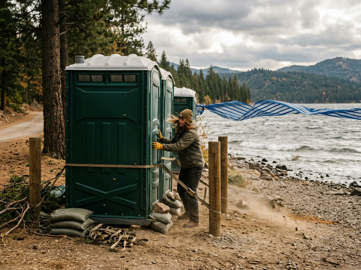 portable toilet and restroom trailer rental in Moore