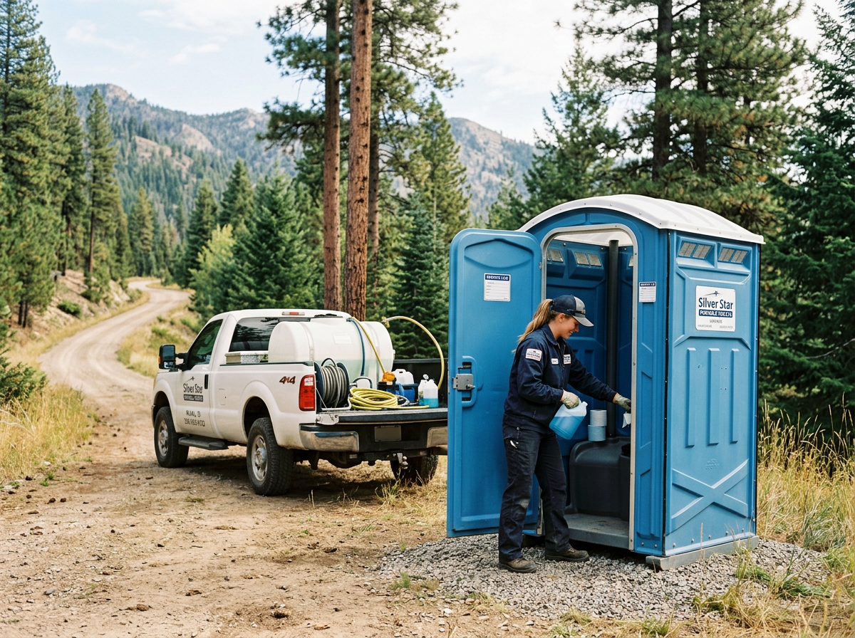 portable toilet and restroom trailer rental in Jerome