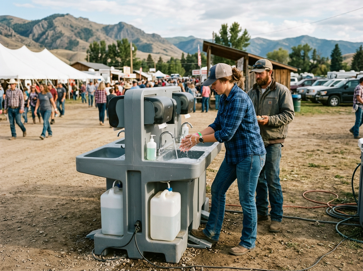 portable toilet and restroom trailer rental in Rathdrum